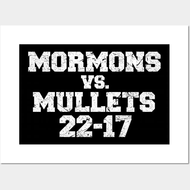 Mormons vs Mullets Wall Art by ruffianlouse